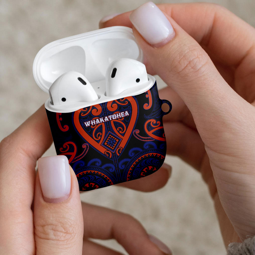 Aotearoa Whakatohea AirPods Case Maori Tribal Pattern
