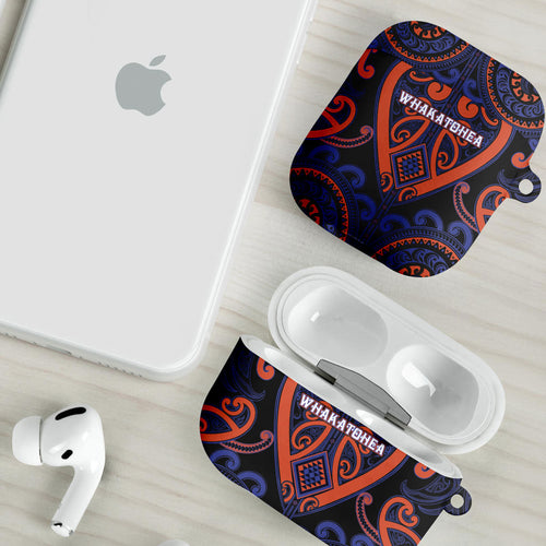 Aotearoa Whakatohea AirPods Case Maori Tribal Pattern