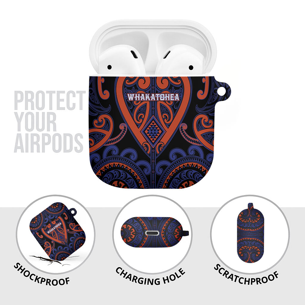 Aotearoa Whakatohea AirPods Case Maori Tribal Pattern