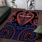Aotearoa Whakatohea Area Rug Maori Tribal Pattern