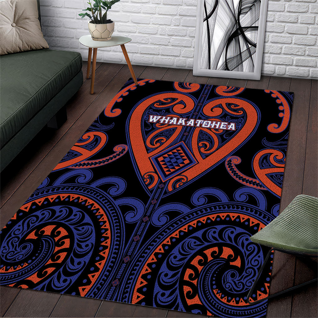 Aotearoa Whakatohea Area Rug Maori Tribal Pattern