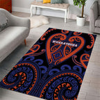 Aotearoa Whakatohea Area Rug Maori Tribal Pattern