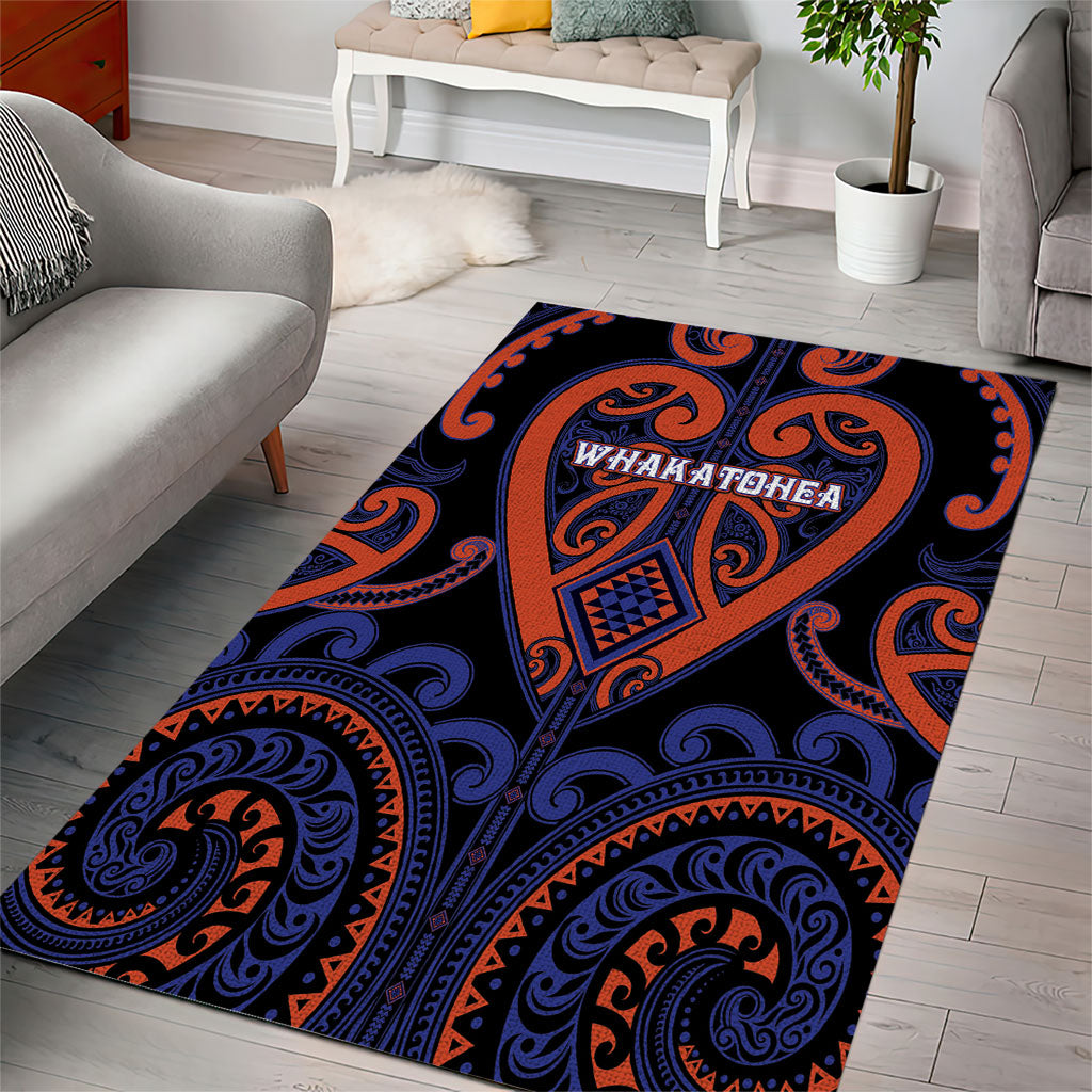 Aotearoa Whakatohea Area Rug Maori Tribal Pattern