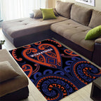 Aotearoa Whakatohea Area Rug Maori Tribal Pattern