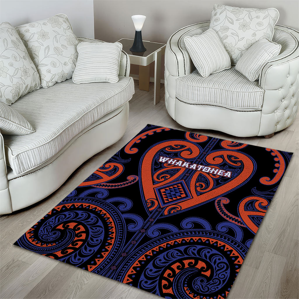 Aotearoa Whakatohea Area Rug Maori Tribal Pattern