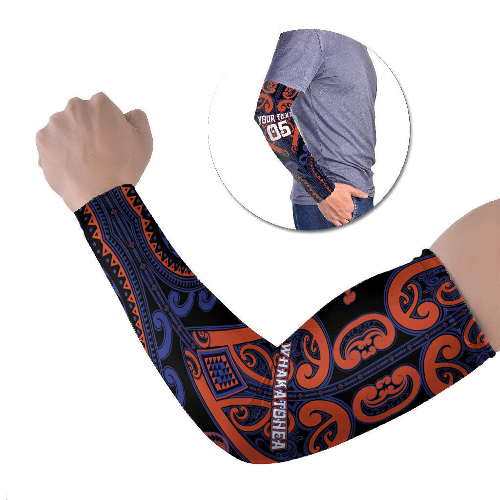 Custom Aotearoa Whakatohea Arm Sleeves Maori Tribal Pattern