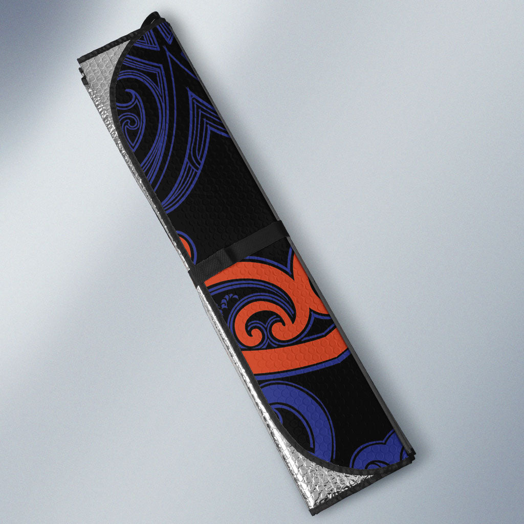 Aotearoa Whakatohea Auto Sun Shade Maori Tribal Pattern