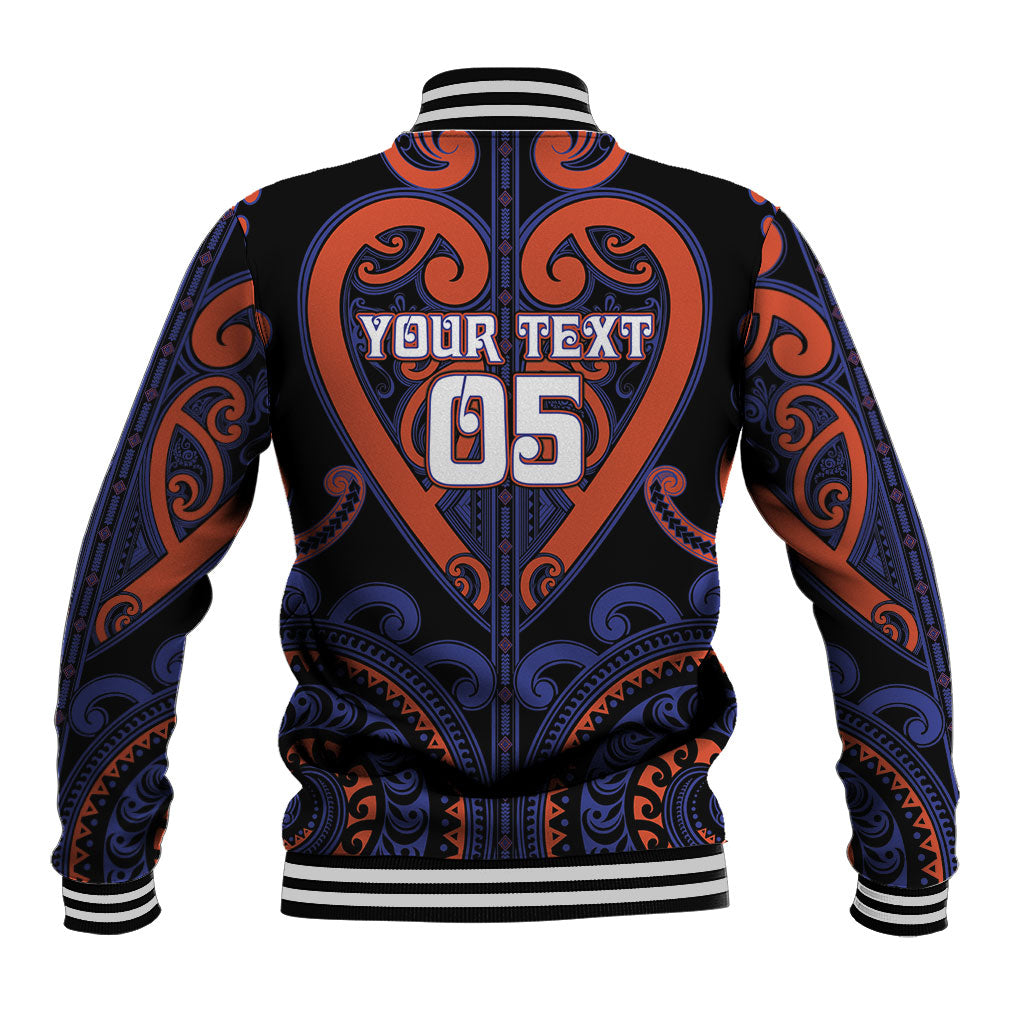 Custom Aotearoa Whakatohea Baseball Jacket Maori Tribal Pattern