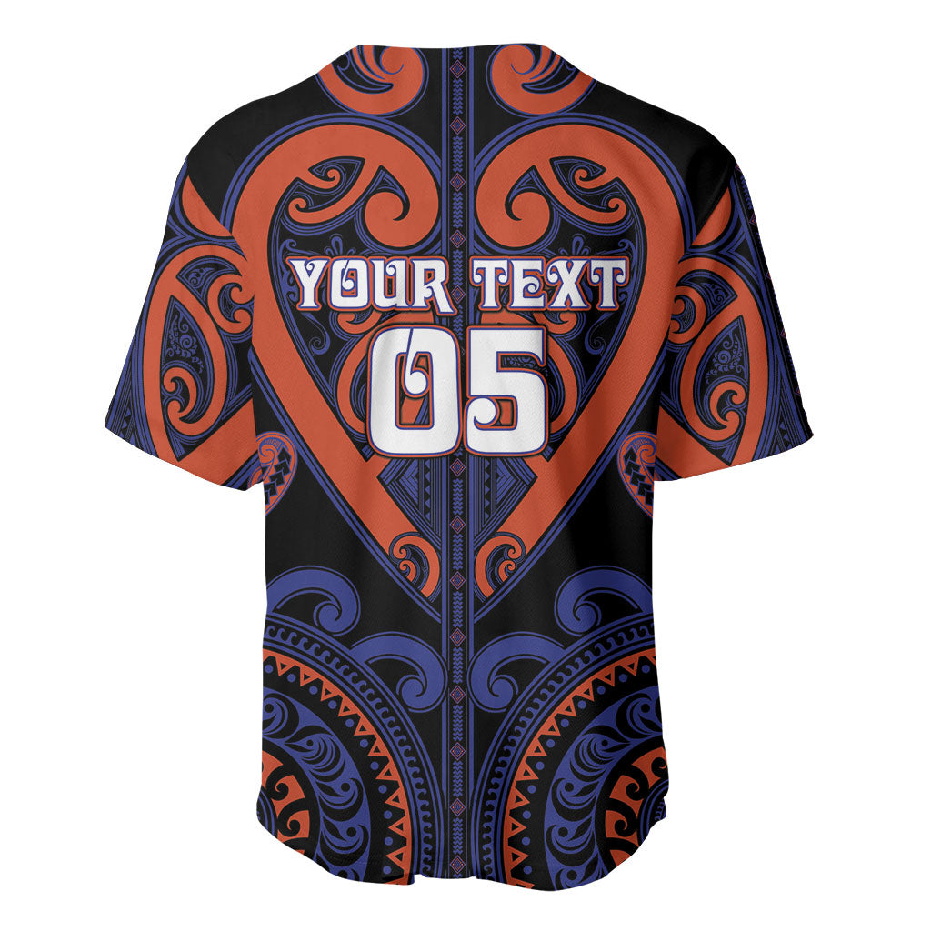 Custom Aotearoa Whakatohea Baseball Jersey Maori Tribal Pattern