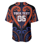 Custom Aotearoa Whakatohea Baseball Jersey Maori Tribal Pattern