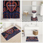 Aotearoa Whakatohea Bathroom Set Maori Tribal Pattern