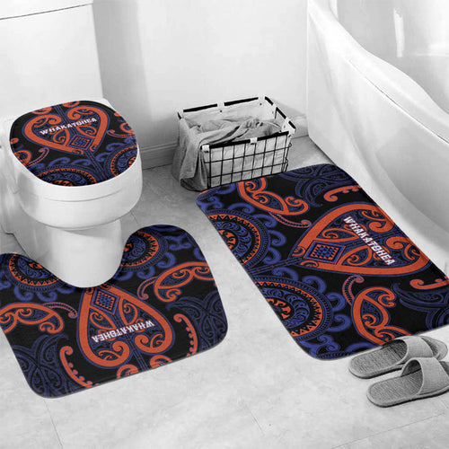Aotearoa Whakatohea Bathroom Set Maori Tribal Pattern