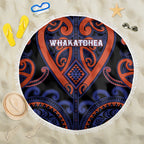 Aotearoa Whakatohea Beach Blanket Maori Tribal Pattern