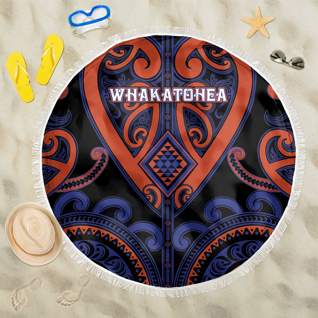 Aotearoa Whakatohea Beach Blanket Maori Tribal Pattern