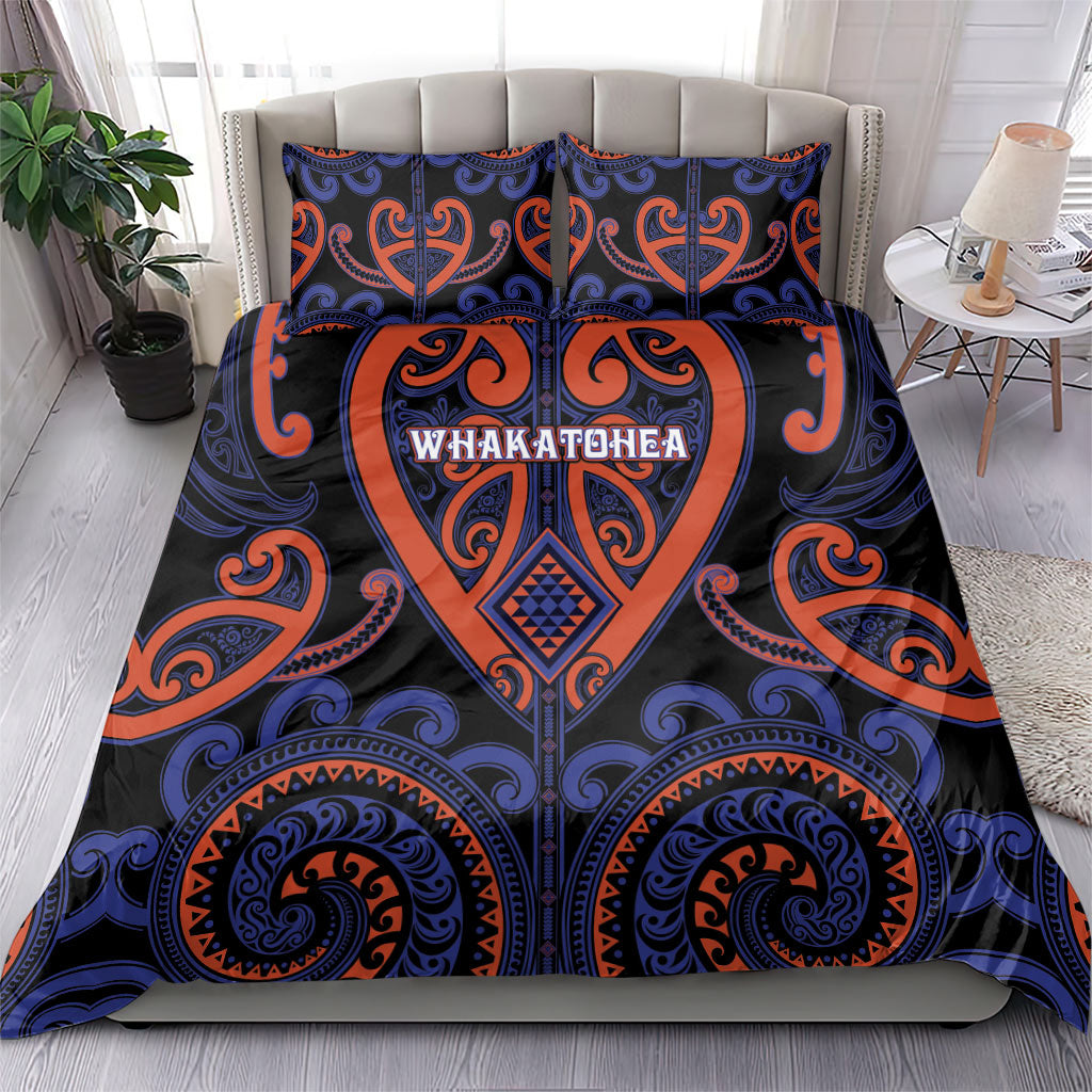 Aotearoa Whakatohea Bedding Set Maori Tribal Pattern