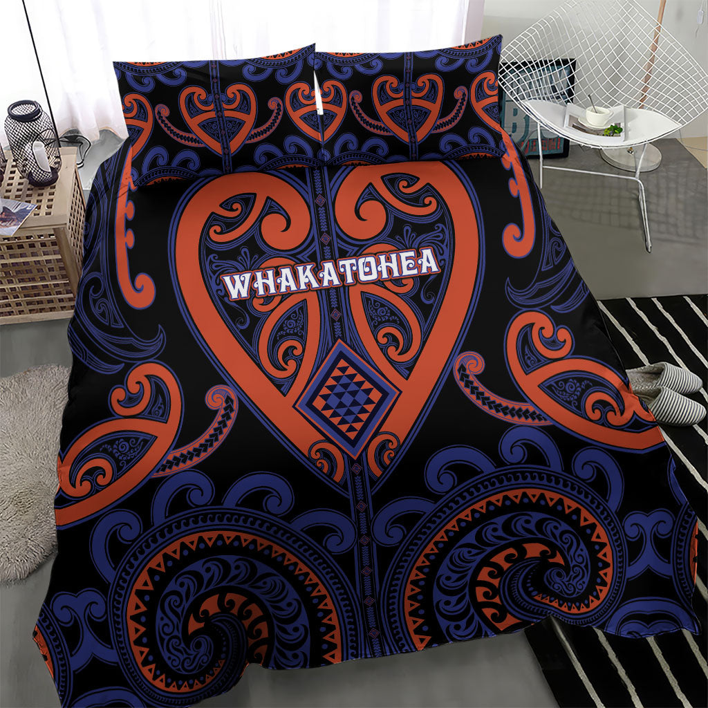 Aotearoa Whakatohea Bedding Set Maori Tribal Pattern