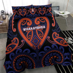 Aotearoa Whakatohea Bedding Set Maori Tribal Pattern