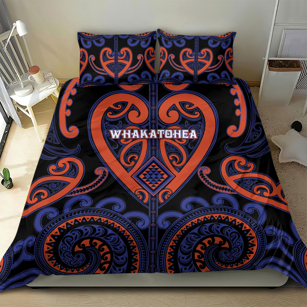 Aotearoa Whakatohea Bedding Set Maori Tribal Pattern