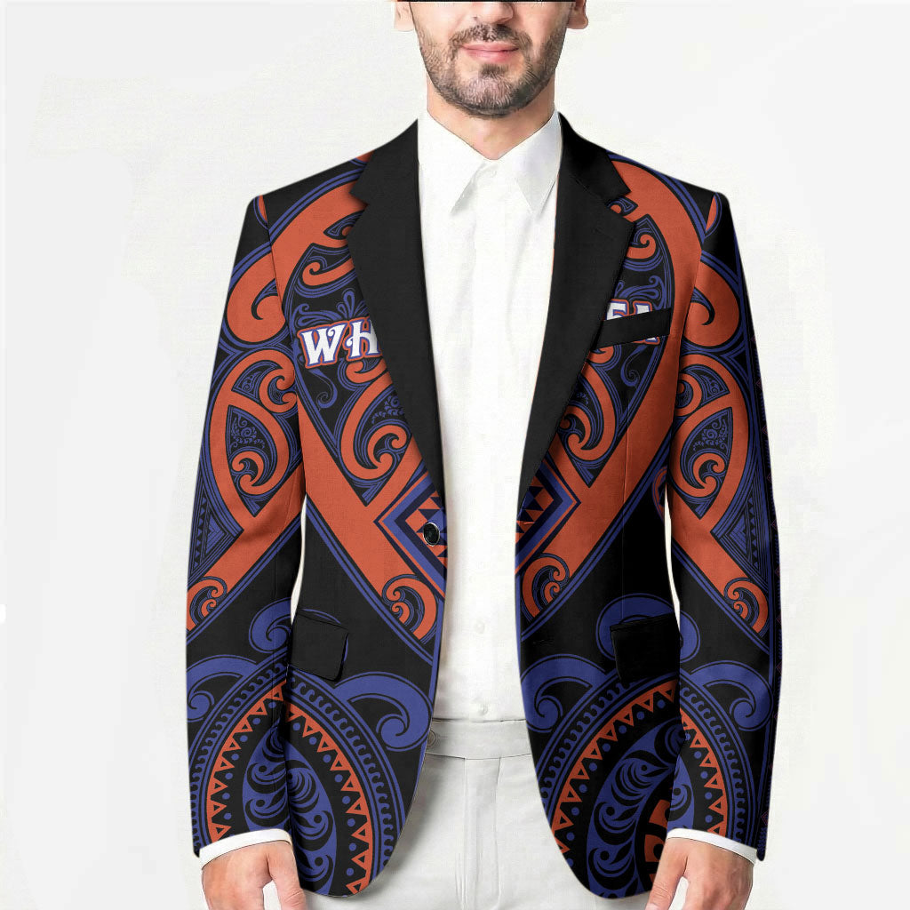 Custom Aotearoa Whakatohea Blazer Maori Tribal Pattern