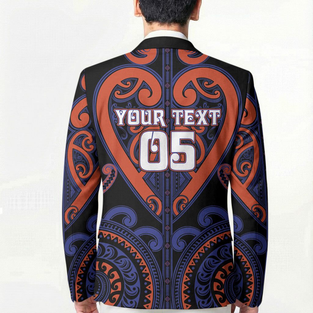 Custom Aotearoa Whakatohea Blazer Maori Tribal Pattern