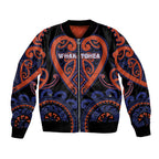 Custom Aotearoa Whakatohea Bomber Jacket Maori Tribal Pattern