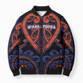 Custom Aotearoa Whakatohea Bomber Puffer Jacket Maori Tribal Pattern