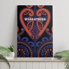 Aotearoa Whakatohea Canvas Wall Art Maori Tribal Pattern