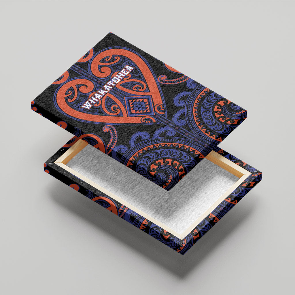 Aotearoa Whakatohea Canvas Wall Art Maori Tribal Pattern