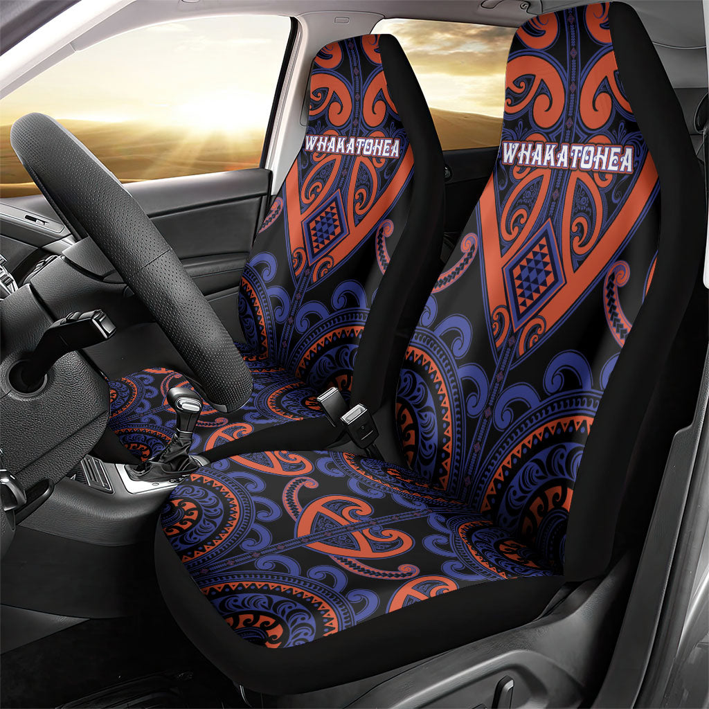 Aotearoa Whakatohea Car Seat Cover Maori Tribal Pattern