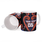 Custom Aotearoa Whakatohea Ceramic Mug Maori Tribal Pattern