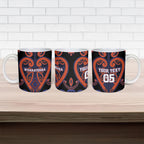 Custom Aotearoa Whakatohea Ceramic Mug Maori Tribal Pattern