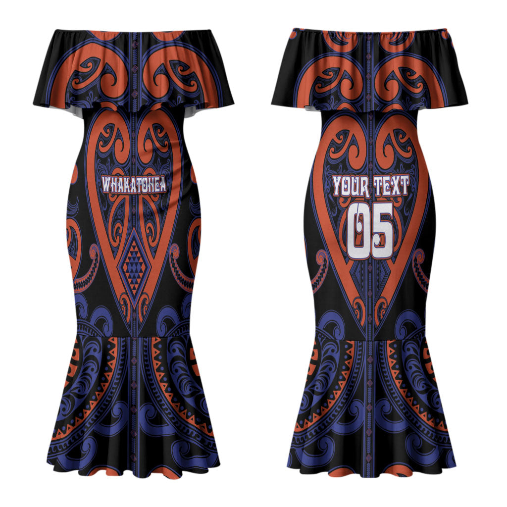 Custom Aotearoa Whakatohea Couples Matching Mermaid Dress and Hawaiian Shirt Maori Tribal Pattern