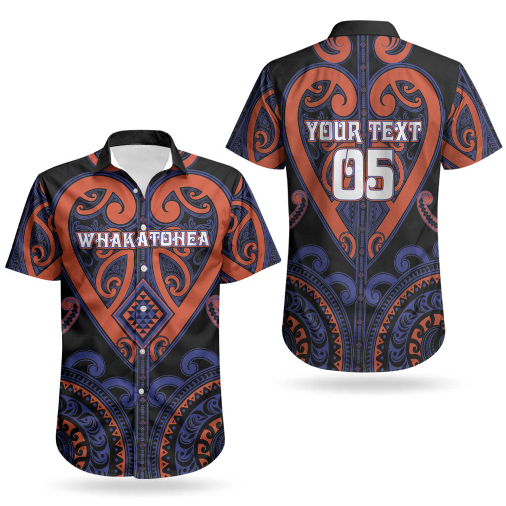 Custom Aotearoa Whakatohea Couples Matching Short Sleeve Bodycon Dress and Hawaiian Shirt Maori Tribal Pattern