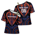 Custom Aotearoa Whakatohea Cross Shoulder Shirt Maori Tribal Pattern