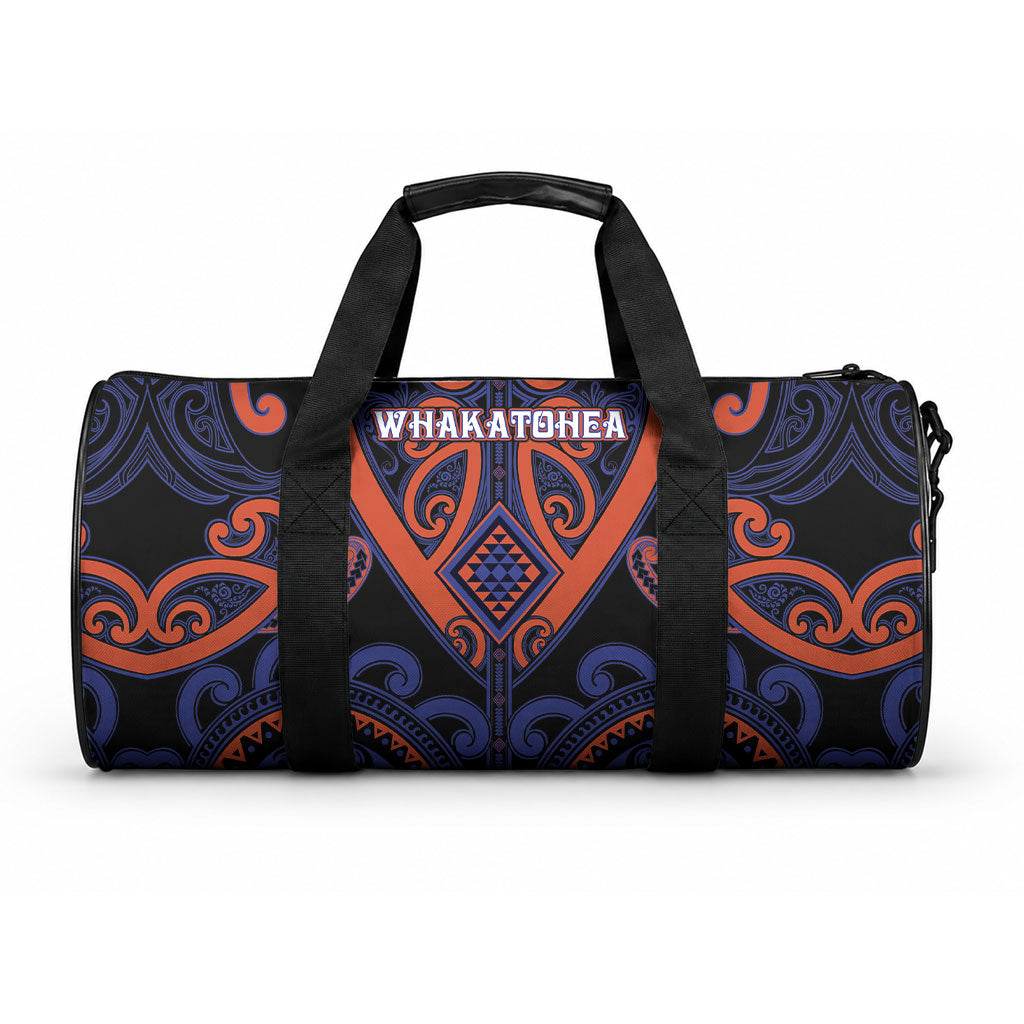 Aotearoa Whakatohea Duffle Bag Maori Tribal Pattern