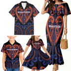 Custom Aotearoa Whakatohea Family Matching Mermaid Dress and Hawaiian Shirt Maori Tribal Pattern