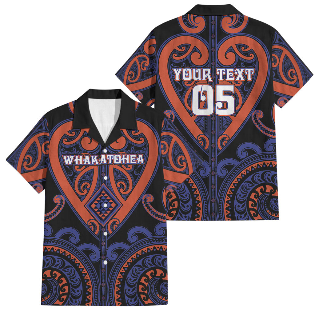 Custom Aotearoa Whakatohea Family Matching Off Shoulder Maxi Dress and Hawaiian Shirt Maori Tribal Pattern