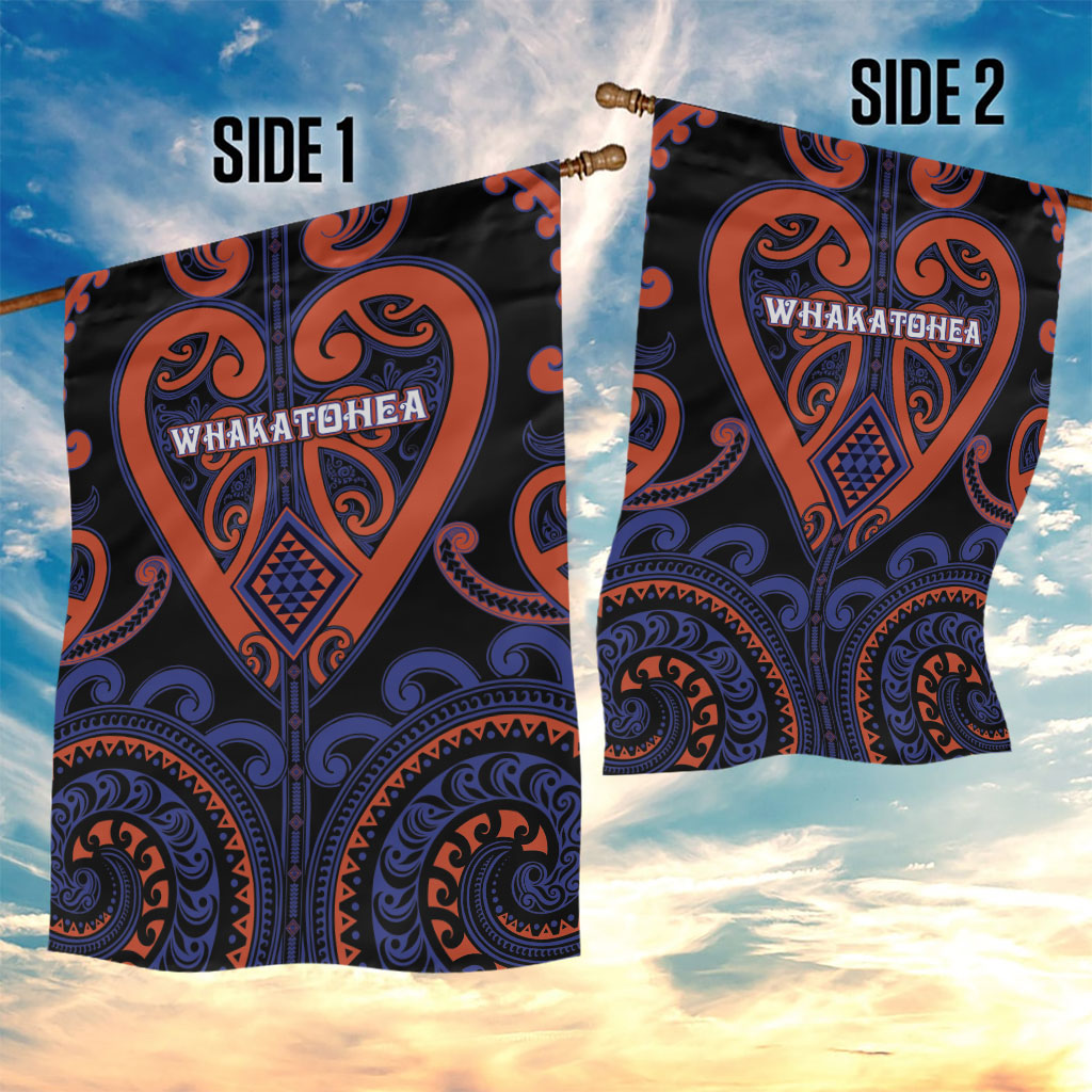 Aotearoa Whakatohea Garden Flag Maori Tribal Pattern