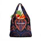 Aotearoa Whakatohea Grocery Bag Maori Tribal Pattern
