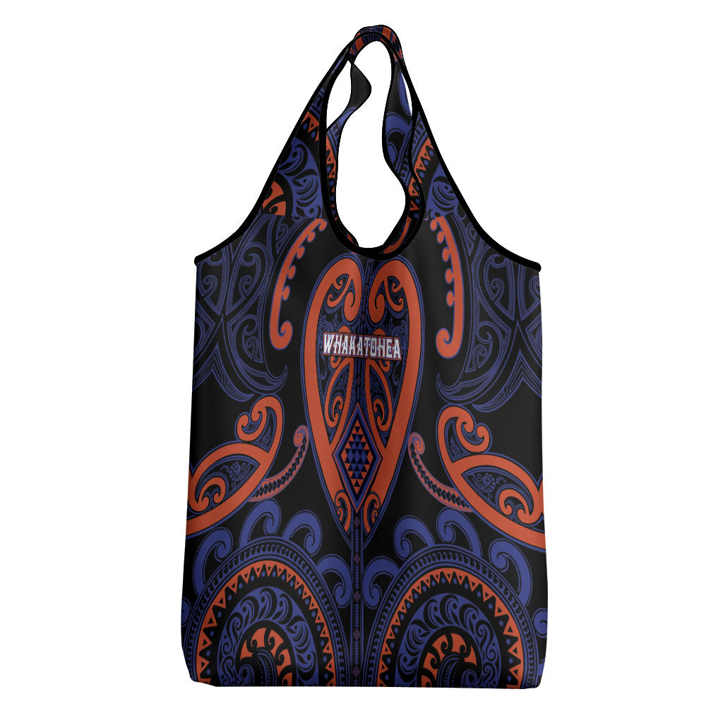 Aotearoa Whakatohea Grocery Bag Maori Tribal Pattern