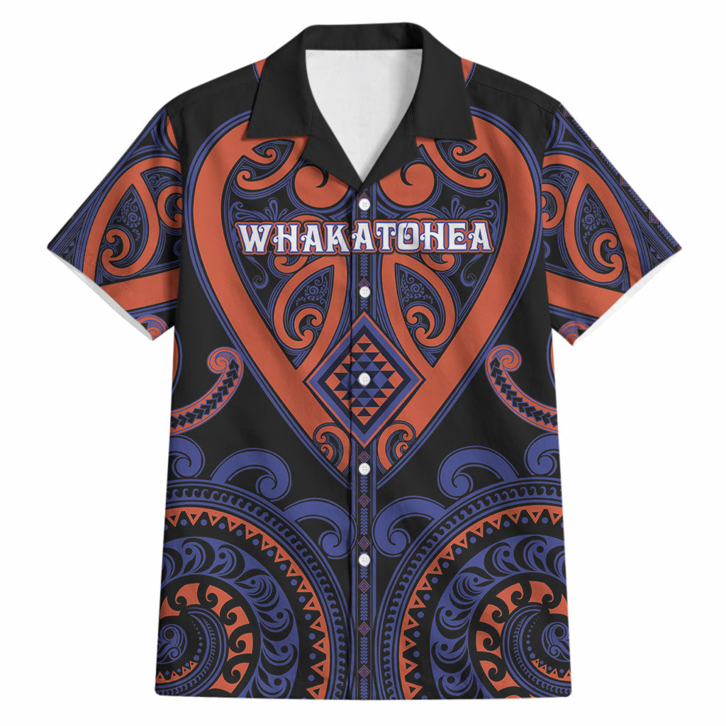 Custom Aotearoa Whakatohea Hawaiian Shirt Maori Tribal Pattern
