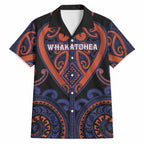 Custom Aotearoa Whakatohea Hawaiian Shirt Maori Tribal Pattern