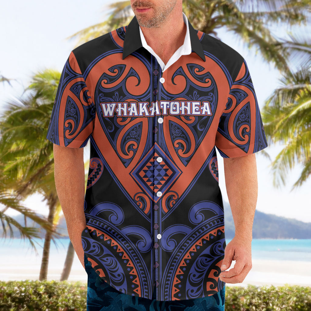 Custom Aotearoa Whakatohea Hawaiian Shirt Maori Tribal Pattern