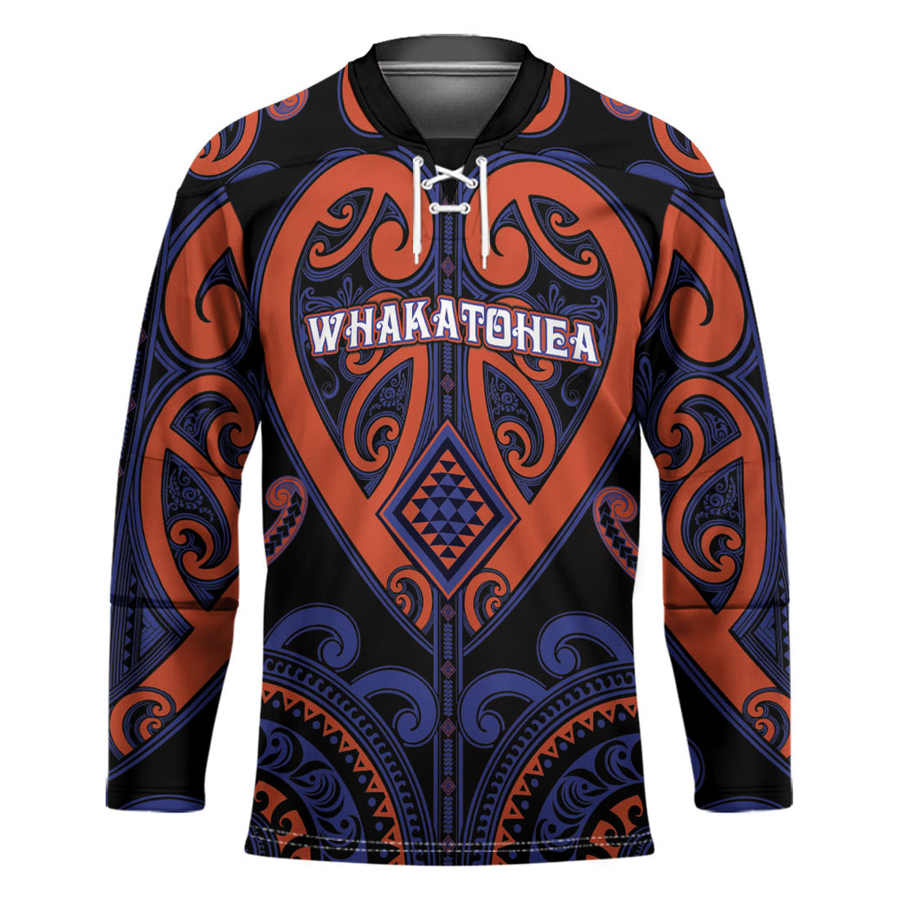 Custom Aotearoa Whakatohea Hockey Jersey Maori Tribal Pattern