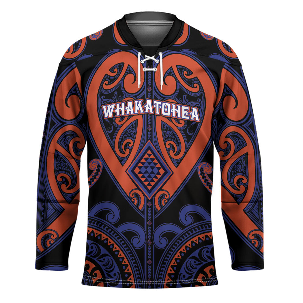 Custom Aotearoa Whakatohea Hockey Jersey Maori Tribal Pattern