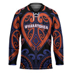 Custom Aotearoa Whakatohea Hockey Jersey Maori Tribal Pattern
