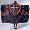 Aotearoa Whakatohea Hooded Blanket Maori Tribal Pattern