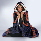 Aotearoa Whakatohea Hooded Blanket Maori Tribal Pattern