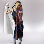 Aotearoa Whakatohea Hooded Blanket Maori Tribal Pattern