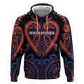 Custom Aotearoa Whakatohea Hoodie Maori Tribal Pattern